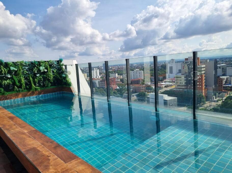 圣克鲁斯Departamento Con Vista De Lujo公寓 外观 照片